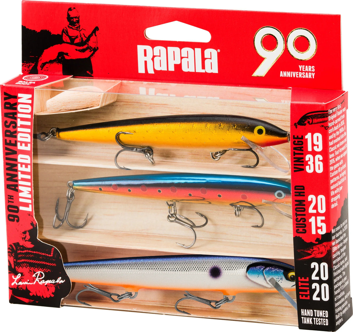 Rapala 90 vuotta R90 Floater Big Naturistic vaappulajitelma 3 kpl/pkt - Happy Angler