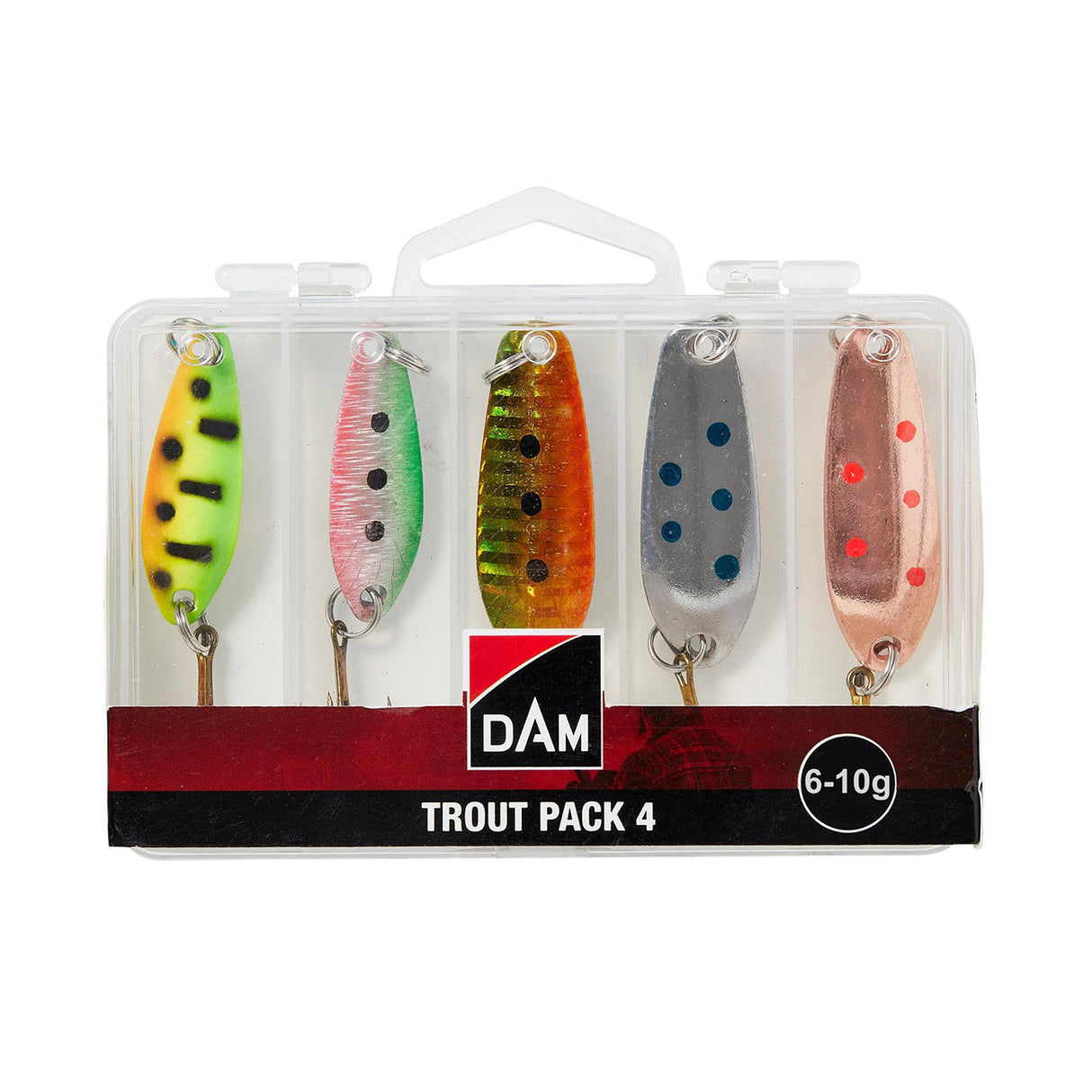 DAM Trout Pack 5-10 g lusikkalajitelma 5 kpl/pkt