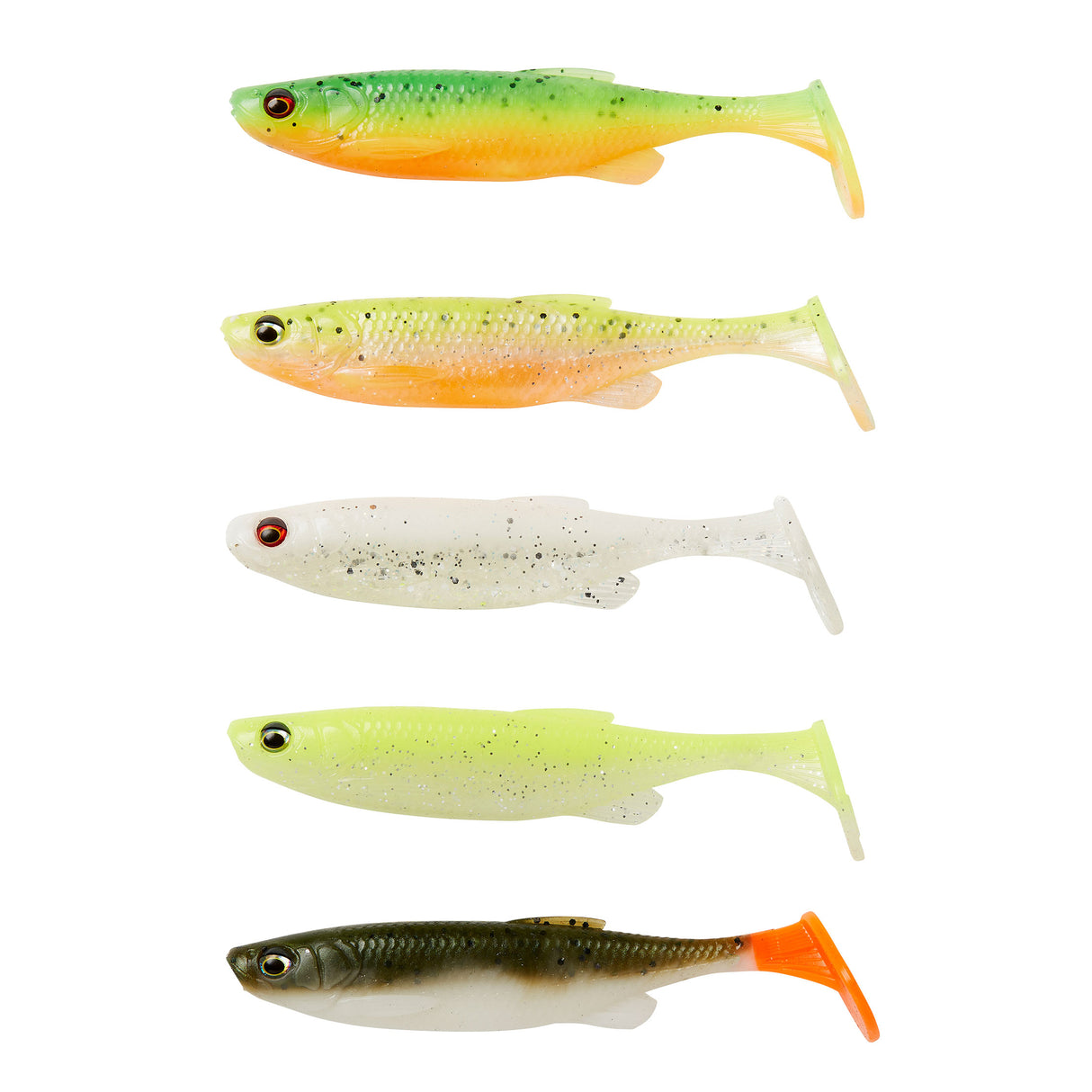 Savage Gear Fat Minnow T-Tail 10,5 cm Dark Water Mix jigi 5 kpl/pkt