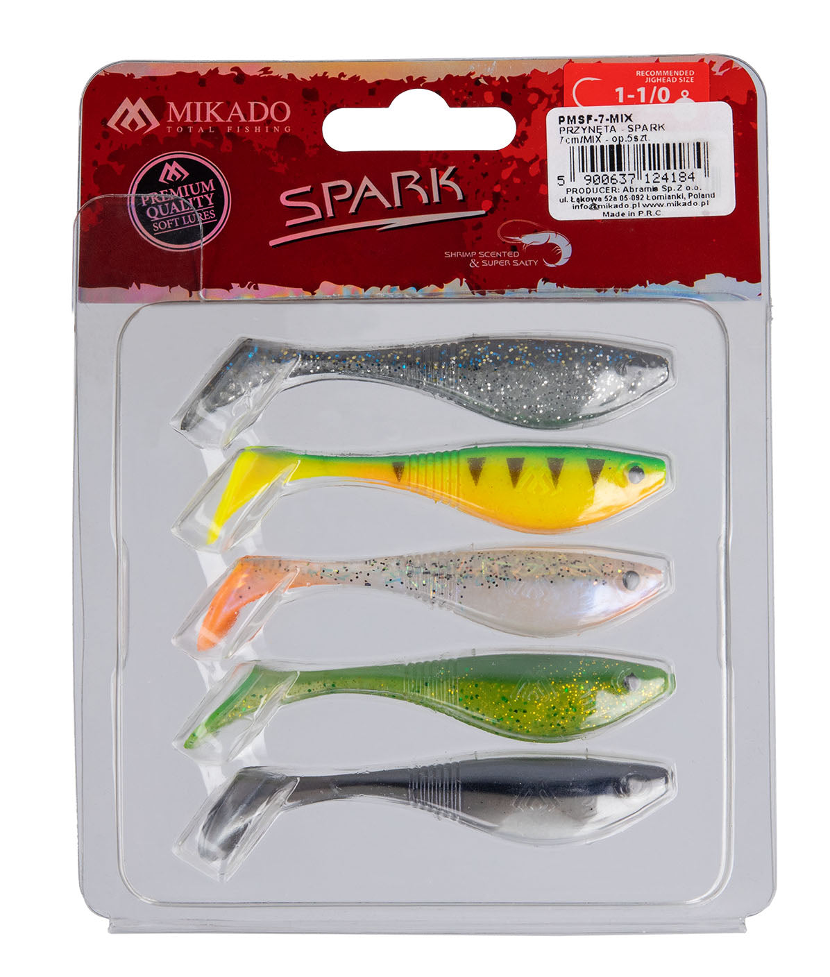 Mikado Spark 7 cm Mix jigi 5 kpl/pkt