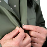 Grundens 1926 Regnkläder Coat Stone Moss sadetakki - Happy Angler