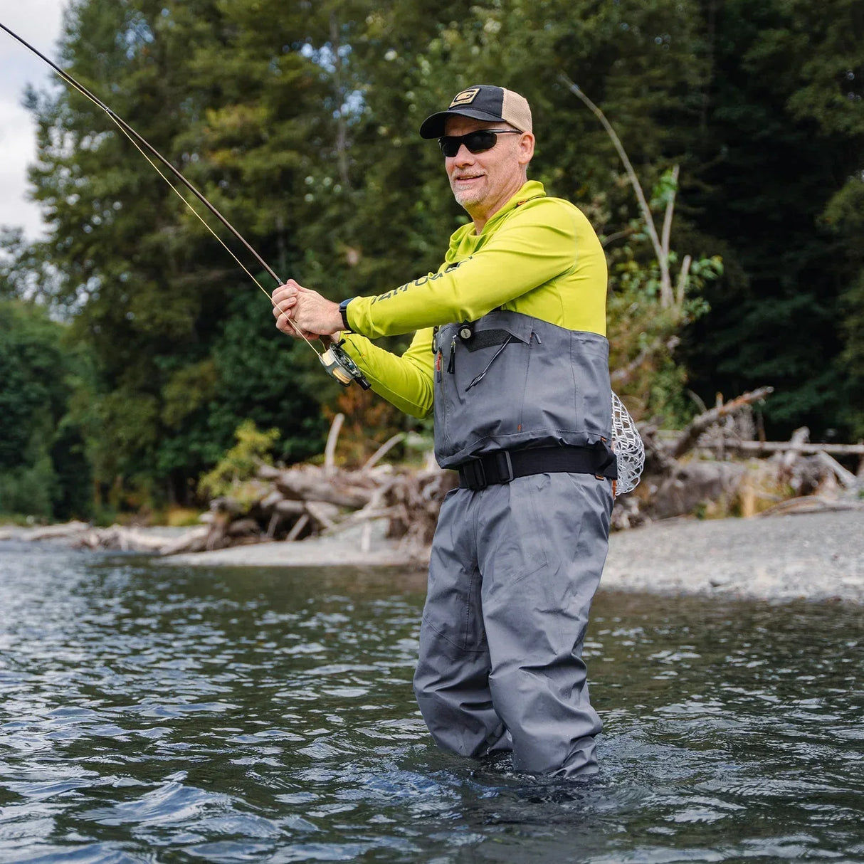 Grundens Vector Stockingfoot kahluuhousut - Happy Angler