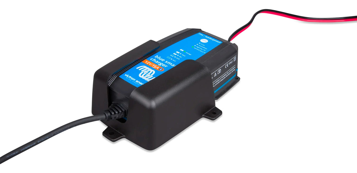 Victron seinäteline Blue Smart IP65 12V/10-15A ja 24V/8A akkulatureihin - Happy Angler
