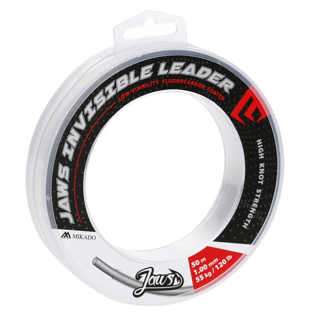 Mikado Jaws Invisible Leader 50 m perukemateriaali - Happy Angler