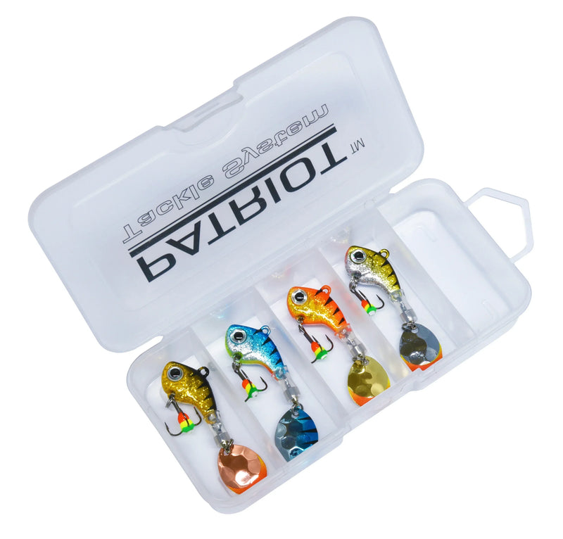Patriot Twisty Tail Spinner 10 g lajitelma 4 kpl/pkt - Happy Angler