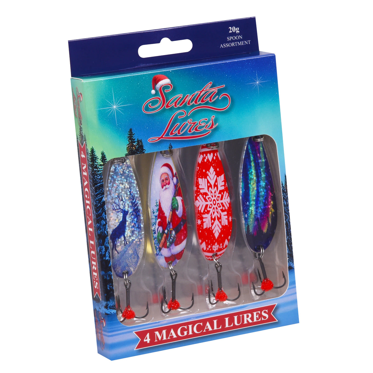 Santa Lures lusikkalajitelma 4 kpl/pkt