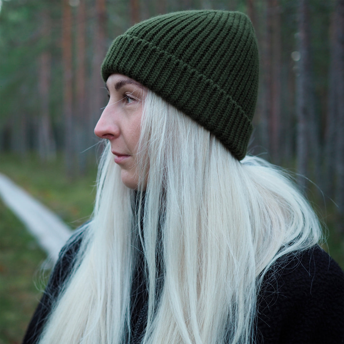 Retki 100 % Merino Chunky pipo vihreä
