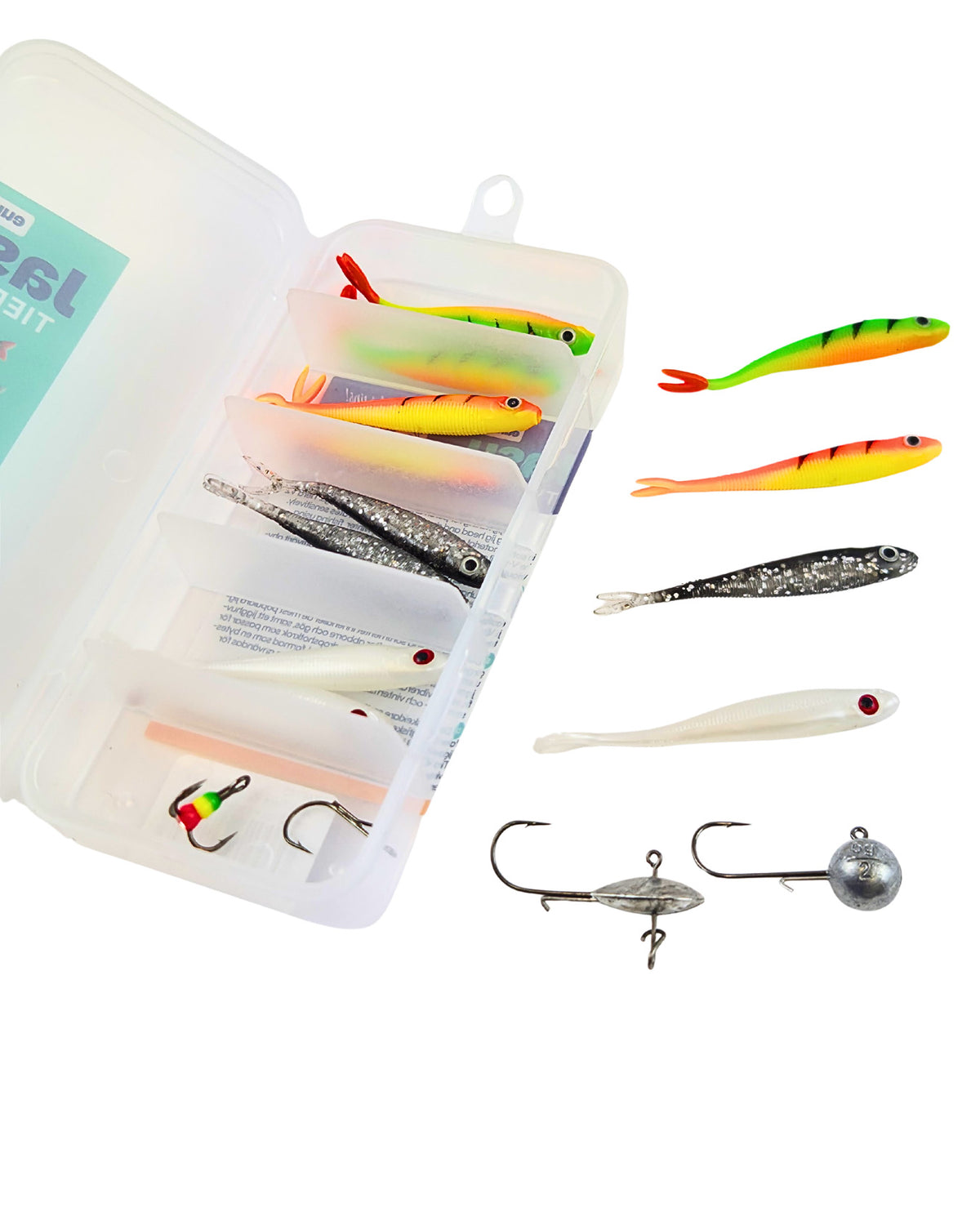 Jasu Tiera V2 6 cm jigilajitelma 12 kpl + jigipäät