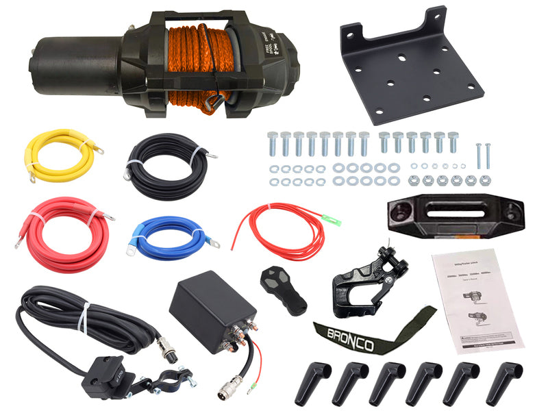 Bronco HDQS Heavy Duty Quick Spool 3500 sähkövinssi kaukosäätimellä 1581 kg