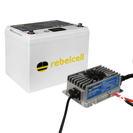 Rebelcell 24V 50 Ah litiumakku - Happy Angler