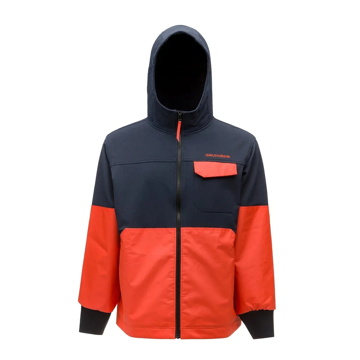 Grundens Fishpicking Navy / Orange takki - Happy Angler