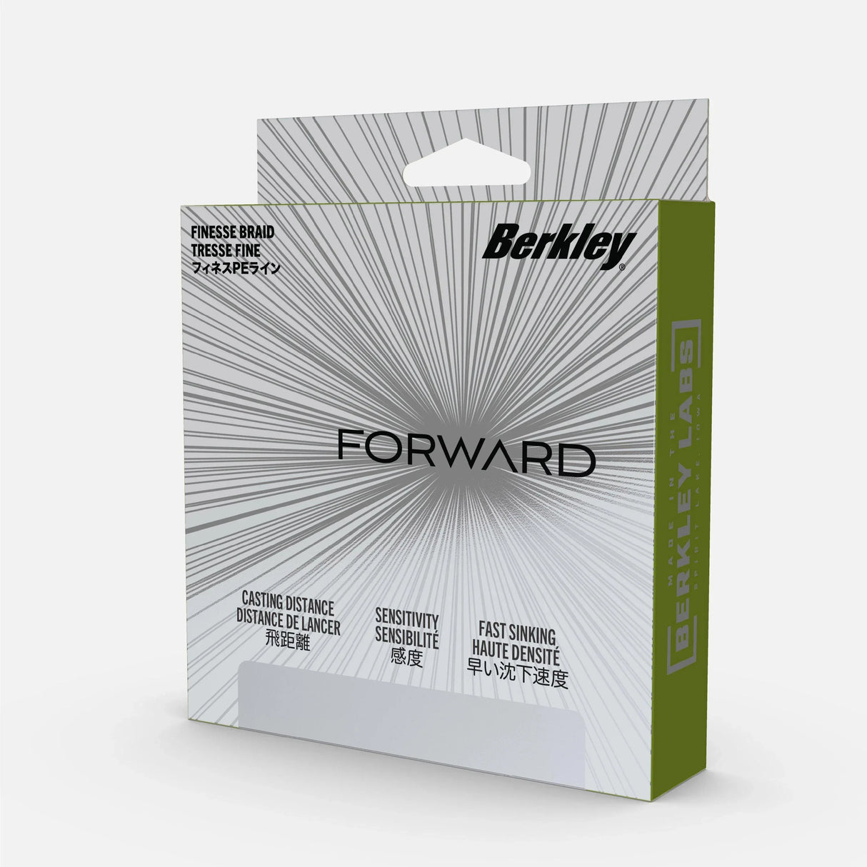 Berkley Forward Finesse Braid Low Vis Green 1800 m kuitusiima - Happy Angler