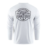 Grundens LS Tech Tee Fish Fearlessly UPF50 pitkähihainen paita - Happy Angler