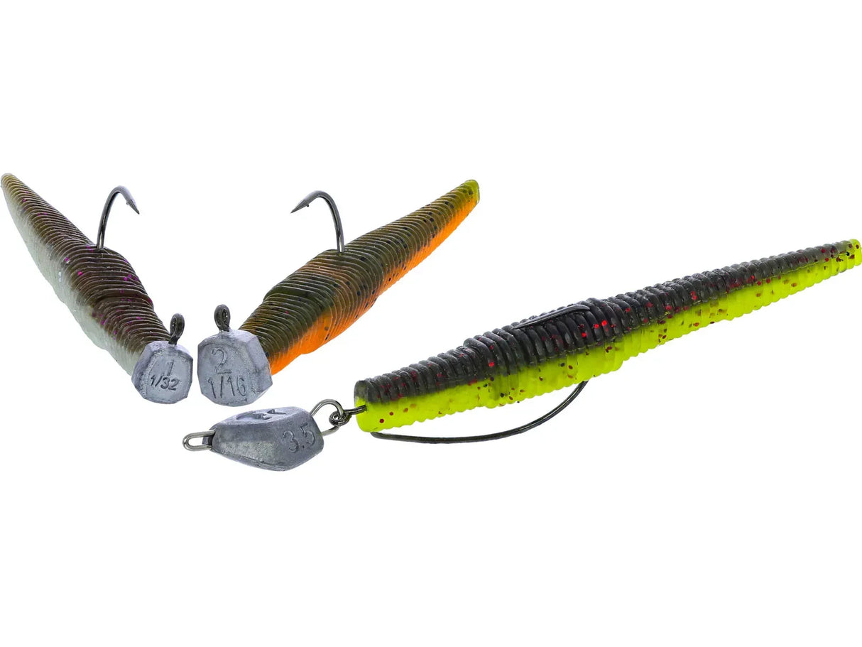 Westin NED Worm Slim R´N R 5,5 cm jigi Dark Water Mix 3 kpl/pkt - Happy Angler