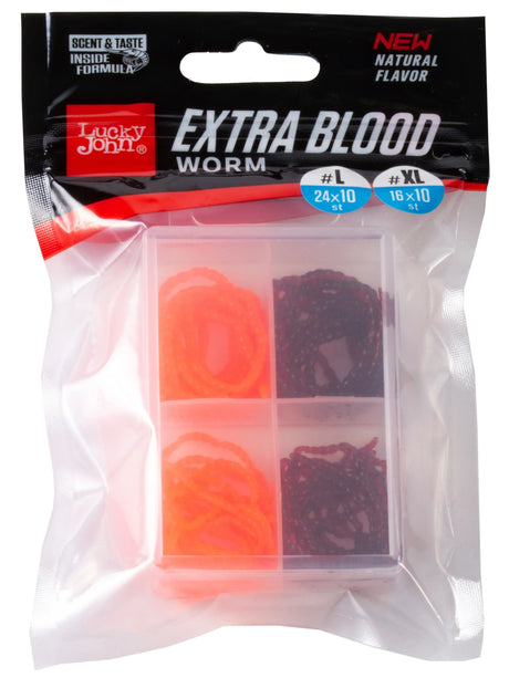 Lucky John Extra Blood Worm Mix keinosurviainen - Happy Angler