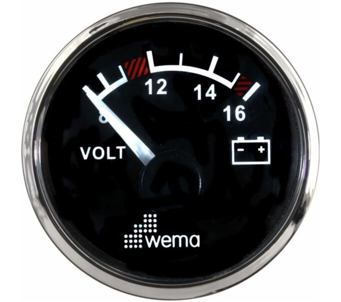 Wema volttimittari 12V musta RST