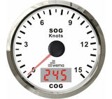 Wema GPS nopeusmittari 0-15 solmua valkoinen RST