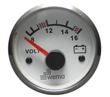 Wema volttimittari 12V valkoinen RST