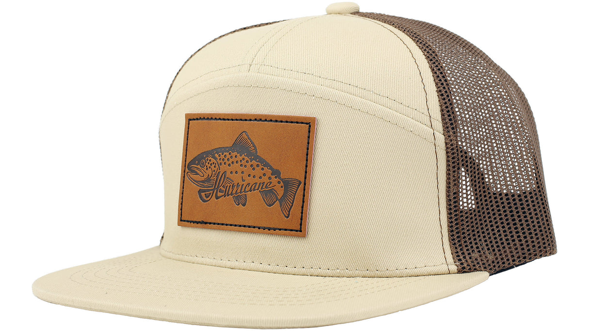 Hurricane Leather Patch Trout Trucker lippis