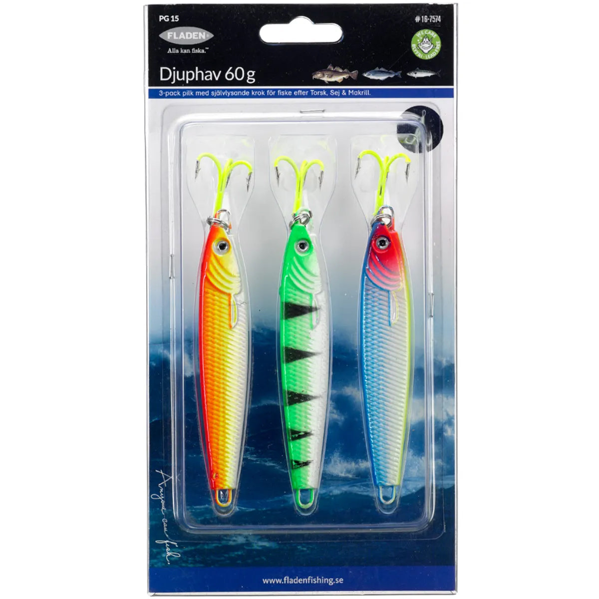 Fladen Pilk 200 g heittopilkki 3 kpl/pkt