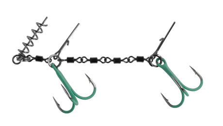 Mikado Jaws Double EVO Stinger Fluo valmisstinger rigi - Happy Angler