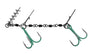 Mikado Jaws Double EVO Stinger Fluo valmisstinger rigi - Happy Angler