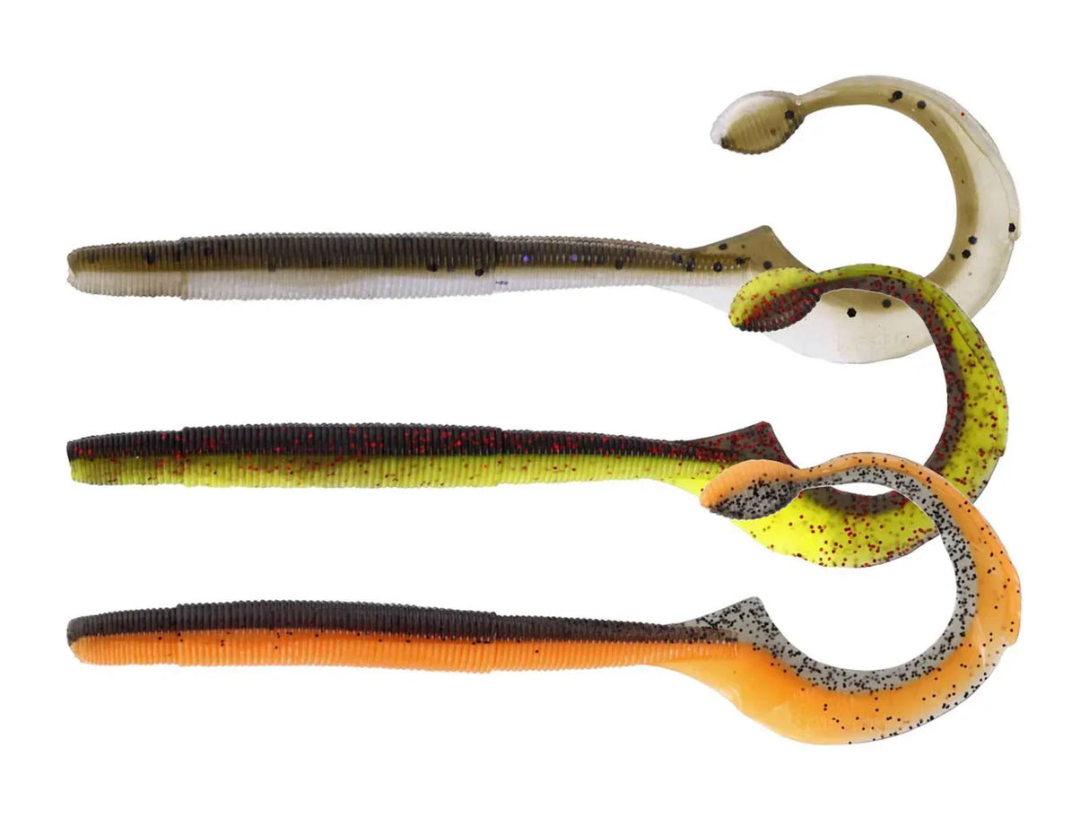 Westin NED Worm Curl Dark Water Mix 12 cm jigi 5 kpl/pkt - Happy Angler