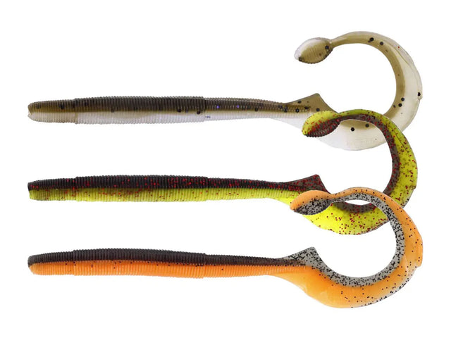 Westin NED Worm Curl Dark Water Mix 12 cm jigi 5 kpl/pkt - Happy Angler