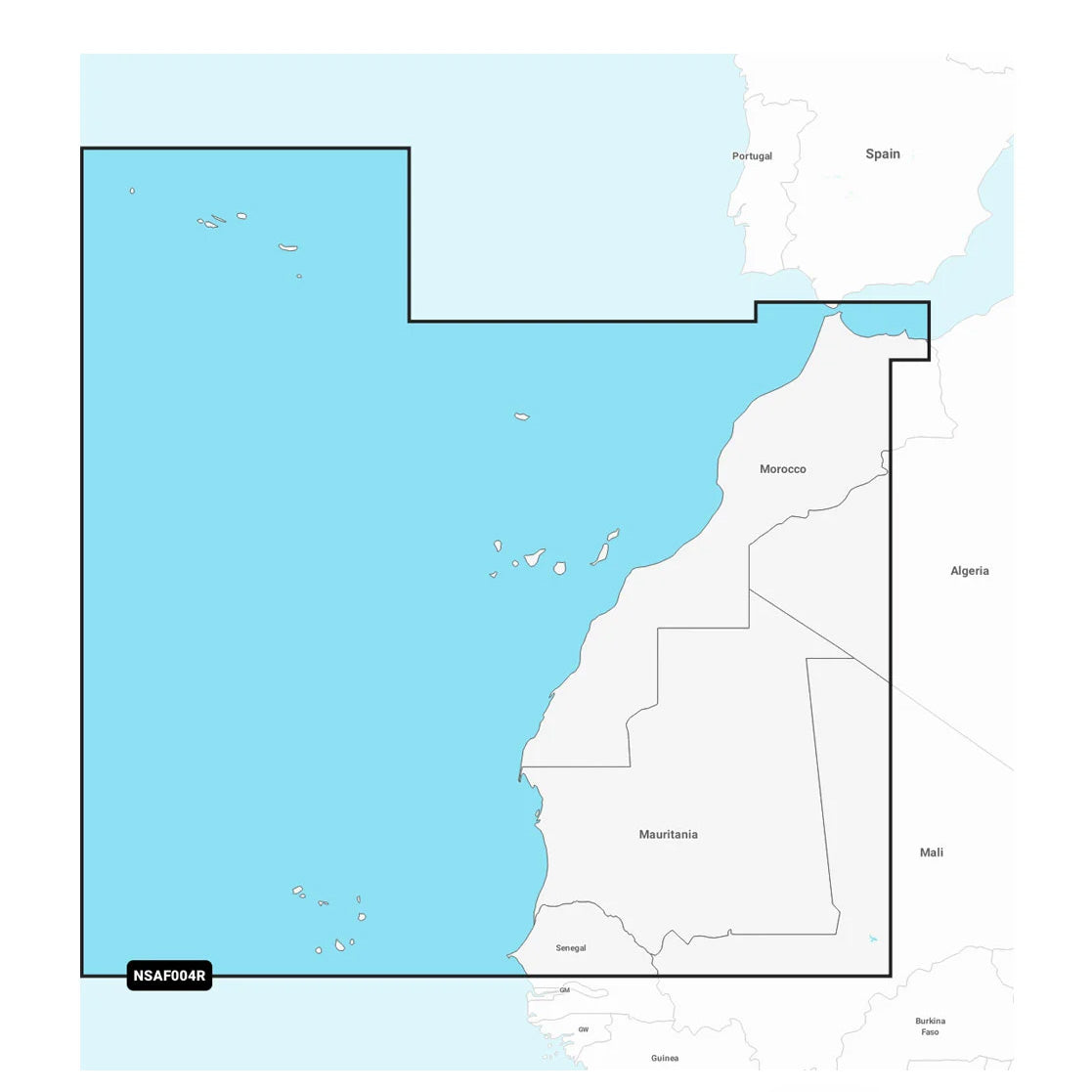 Garmin Navionics+ NSAF004R Afrikka luoteinen karttakortti