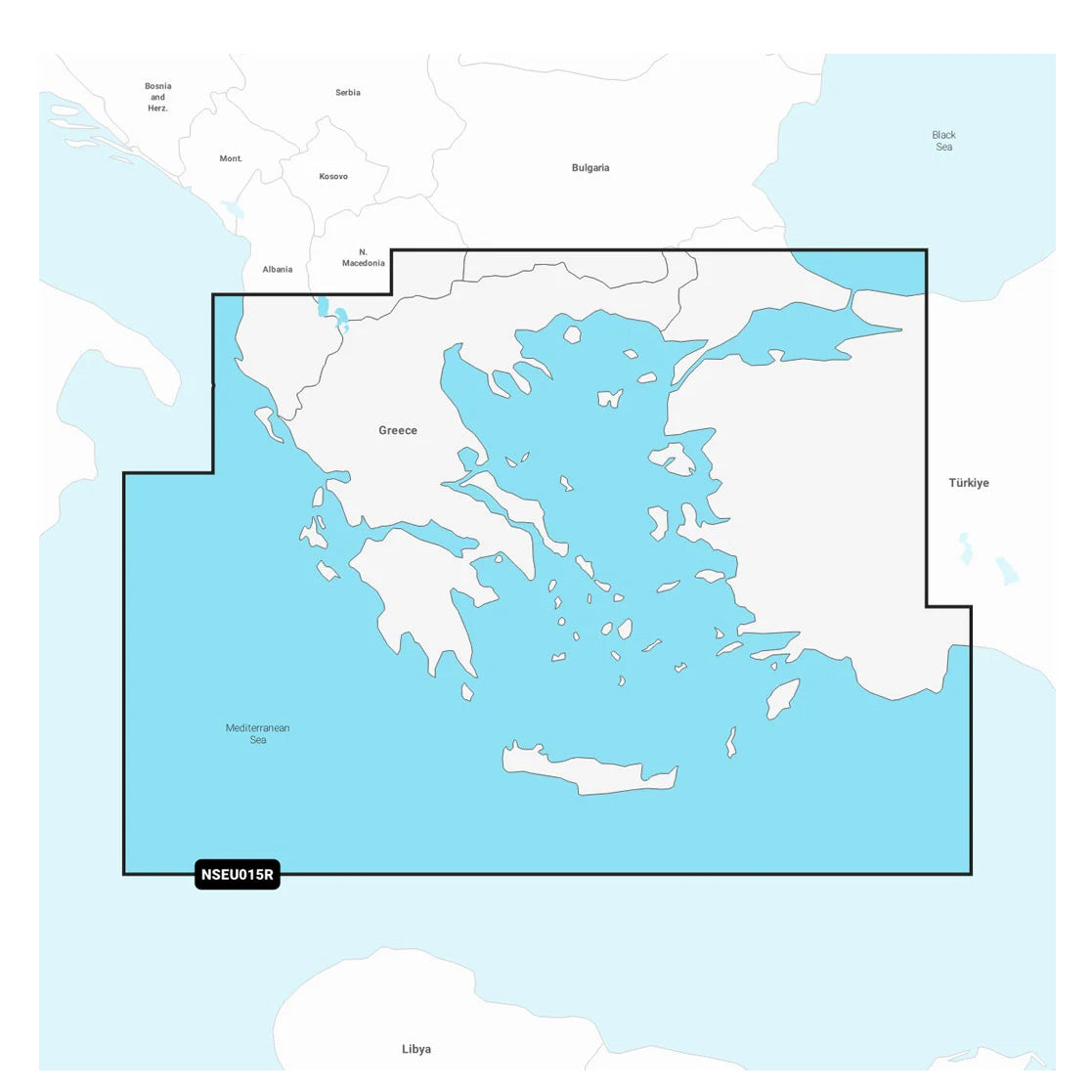 Garmin Navionics+ NSEU015R Aigeianmeri, Marmaranmeri karttakortti
