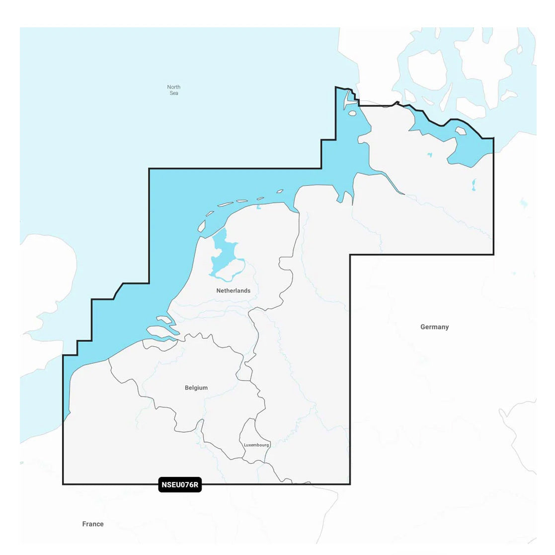 Garmin Navionics+ NSEU076R Benelux ja Saksa, läntinen karttakortti
