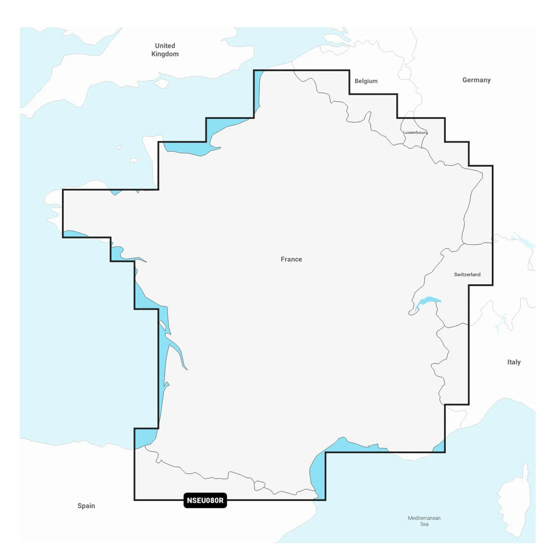 Garmin Navionics+ NSEU080R Ranska, järvet ja joet karttakortti