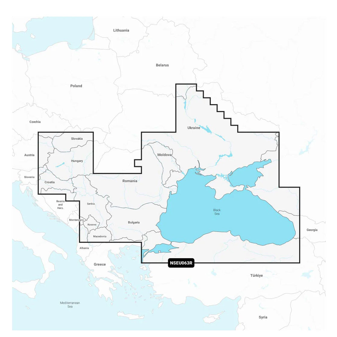 Garmin Navionics+ NSEU063R Mustameri ja Asovanmeri karttakortti