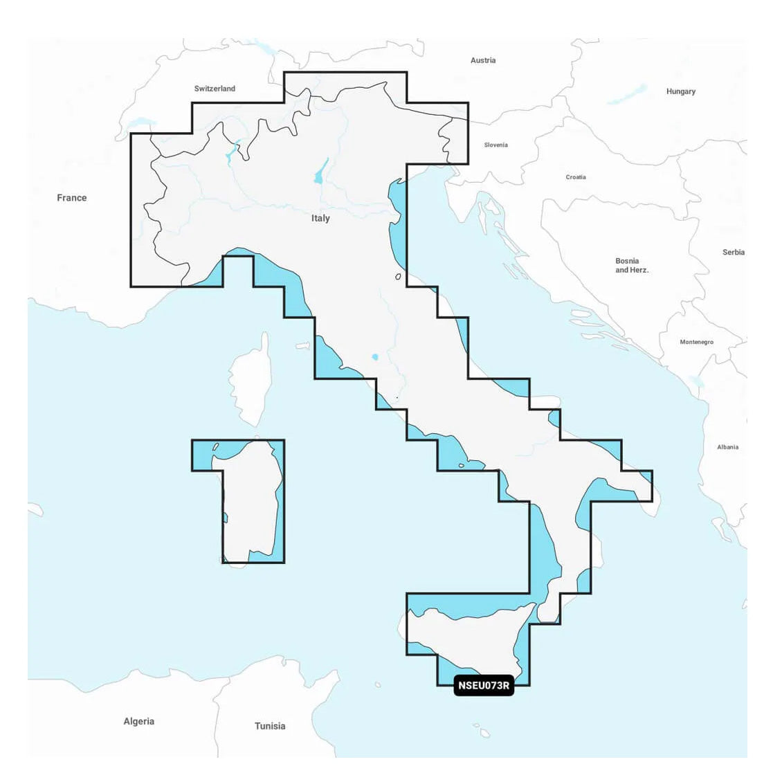 Garmin Navionics+ NSEU073R Italia, järvet ja joet karttakortti