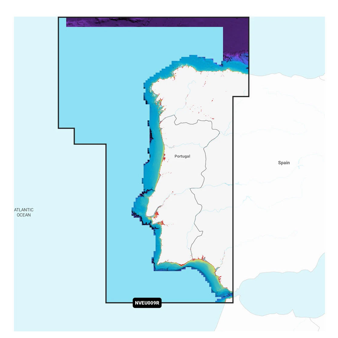 Garmin Navionics Vision+ NVEU009R Portugali ja Espanja, luoteinen karttakortti