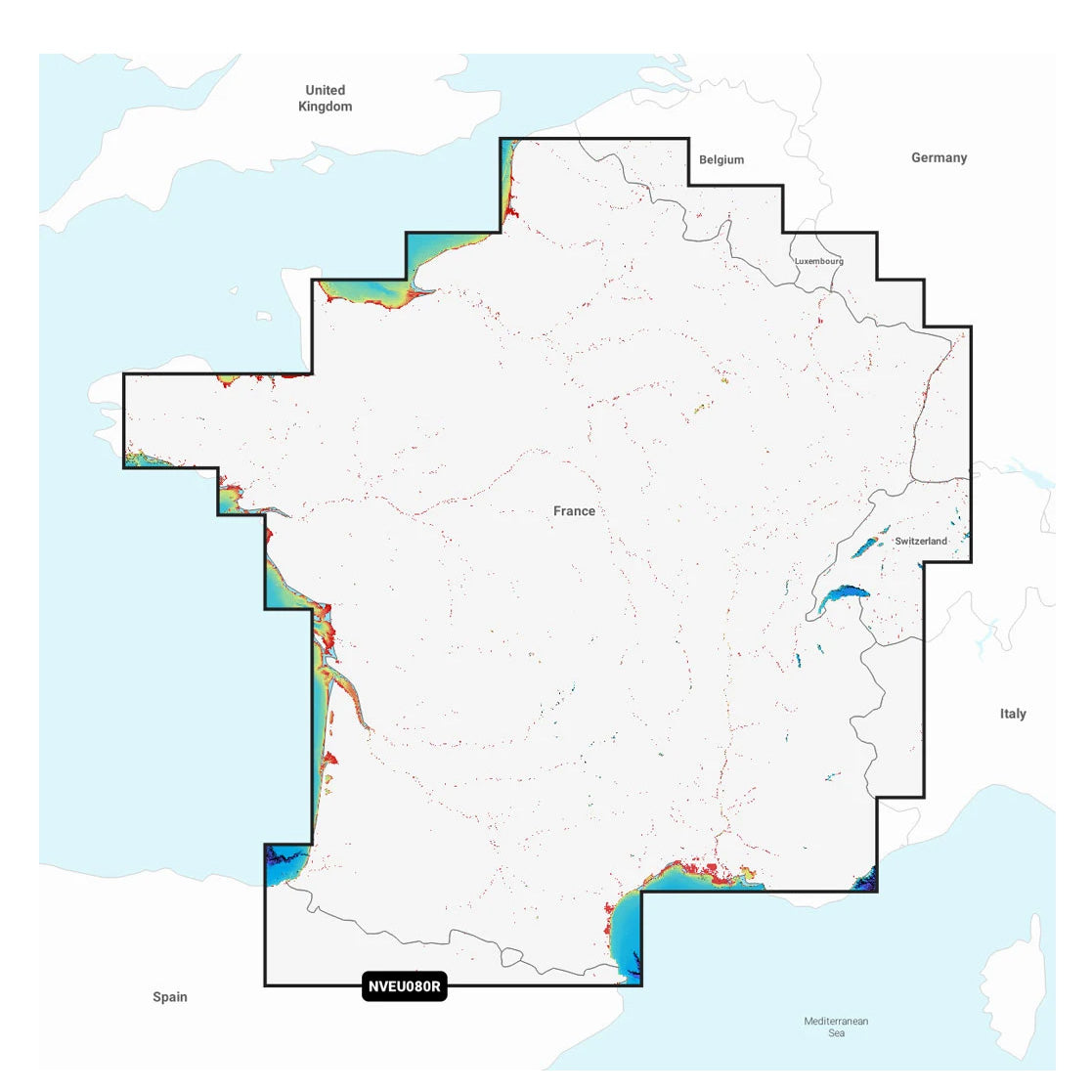 Garmin Navionics Vision+ NVEU080R Ranska, järvet ja joet karttakortti