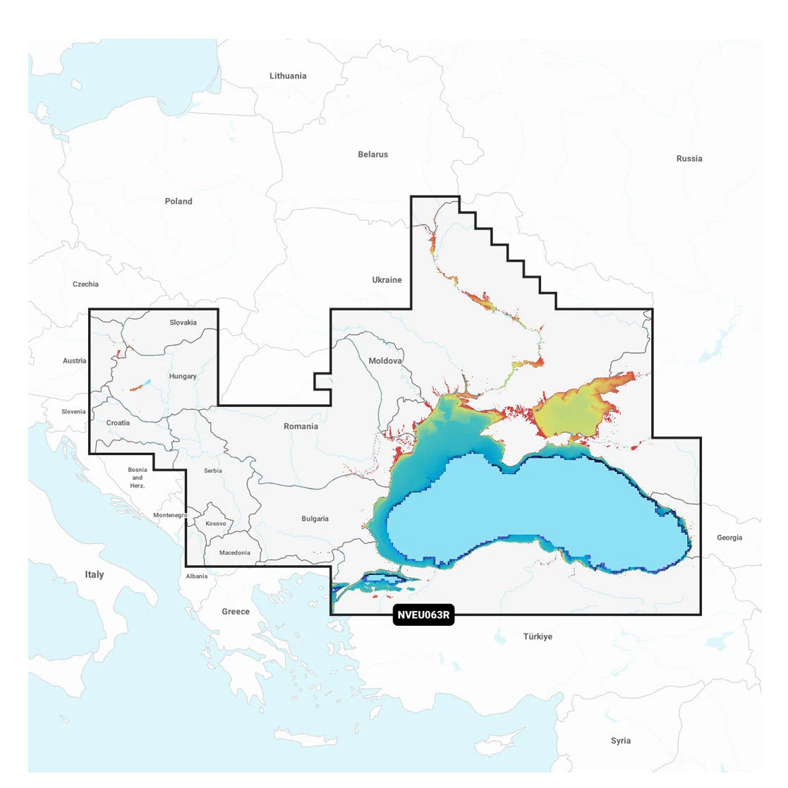 Garmin Navionics Vision+ NVEU063R Mustameri ja Asovanmeri karttakortti