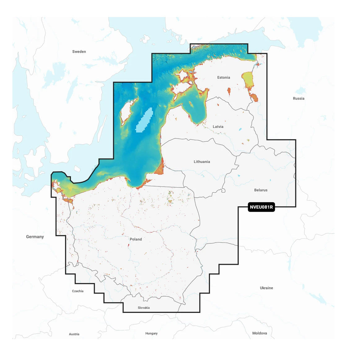 Garmin Navionics Vision+ NVEU081R Itämeri, itärannikko karttakortti