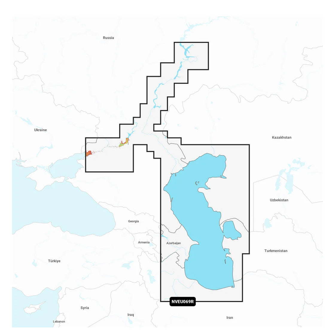 Garmin Navionics Vision+ NVEU069R Kaspianmeri ja Ala-Volga karttakortti