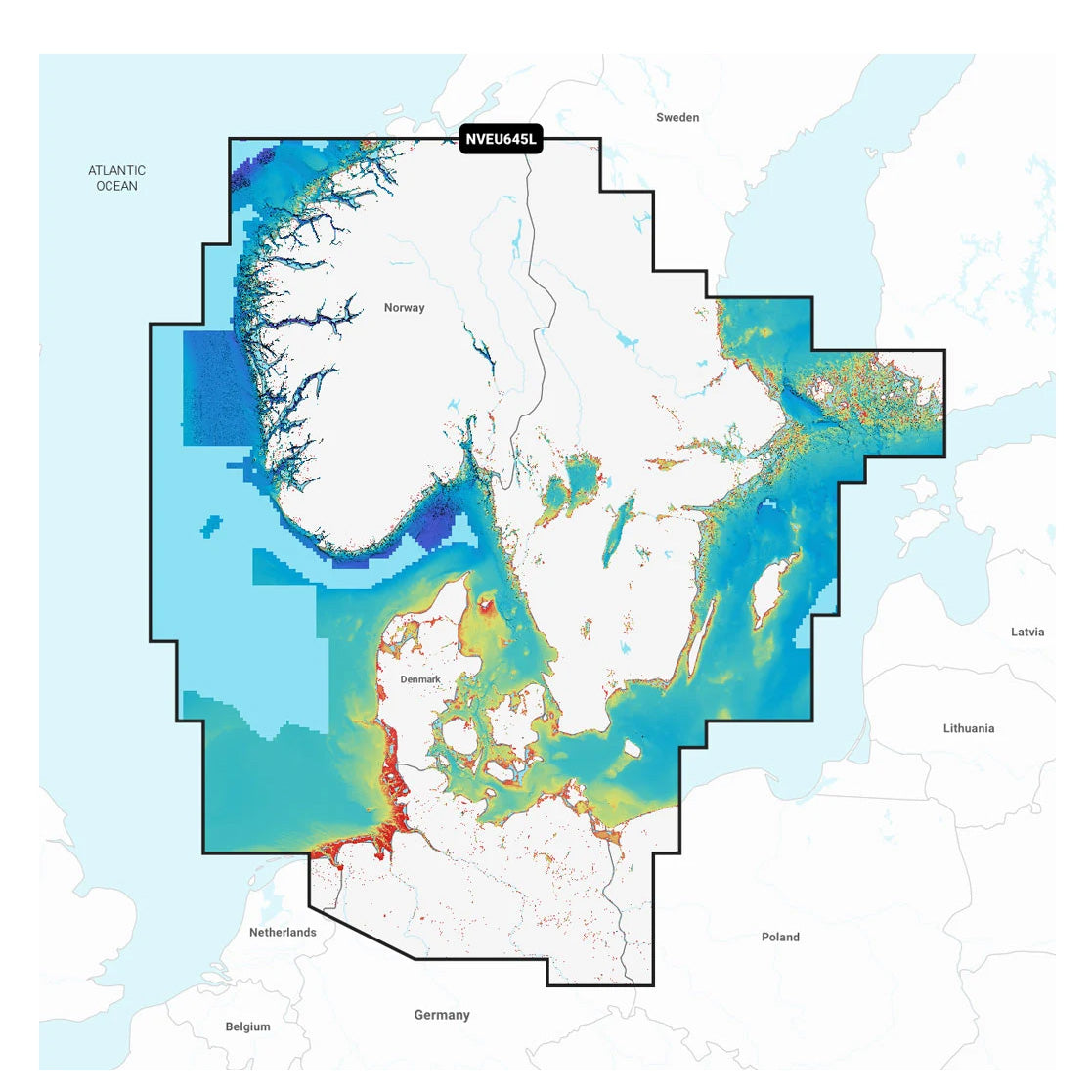Garmin Navionics Vision+ NVEU645L Skandinavian eteläosa ja Saksan pohjoisosa karttakortti