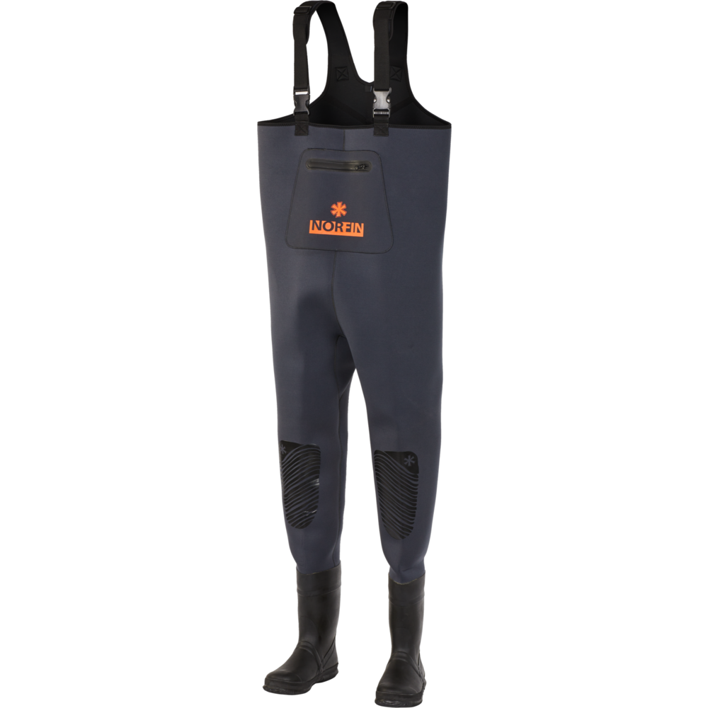 Norfin Shadow Neoprene kahluuhousut saappailla