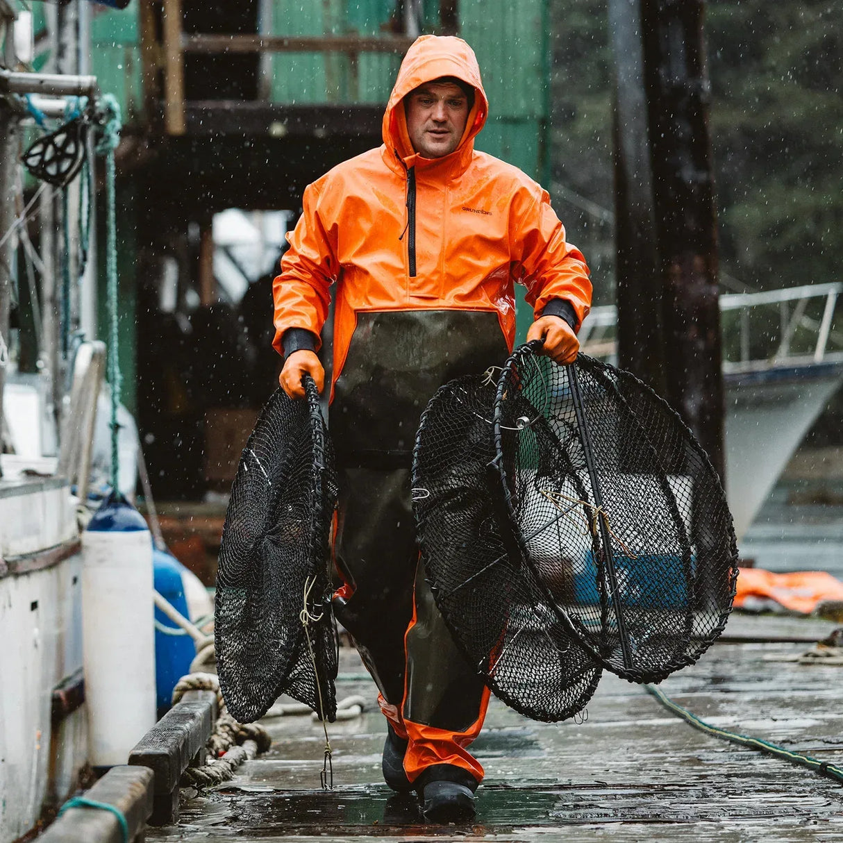 Grundens Neptune Armored Anorak takki - Happy Angler