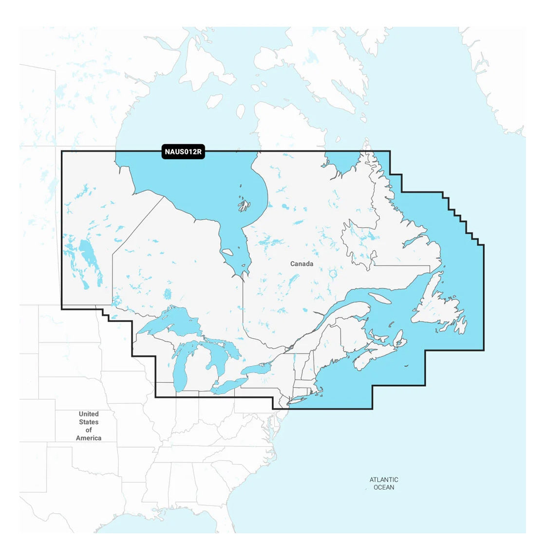 Navionics+ NAUS012R Kanada, itäosa ja Suuret järvet  karttakortti