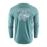 Grundens LS Tech Tee Cuda UPF50 pitkähihainen paita - Happy Angler