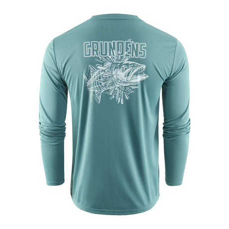Grundens LS Tech Tee Cuda UPF50 pitkähihainen paita - Happy Angler