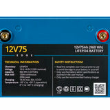 Rebelcell Edge 12V 75 Ah Bluetooth LiFePO4 akku