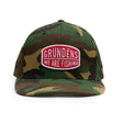 Grundens We Are Fishing Camo Trucker Snapback lippis - Happy Angler