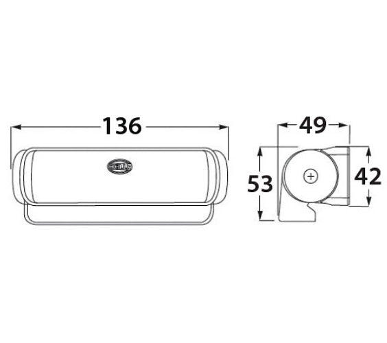 Hella Marine Sea Hawk LED kansivalo valkoinen