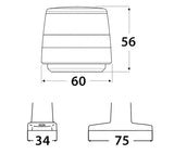 Hella Marine Naviled 360 Compact C-5 kulkuvalo musta