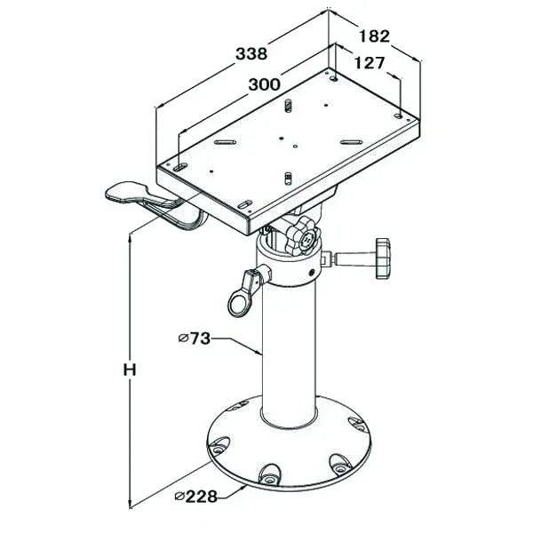 Marinvent venetuolinjalka liukukiskolla - Happy Angler